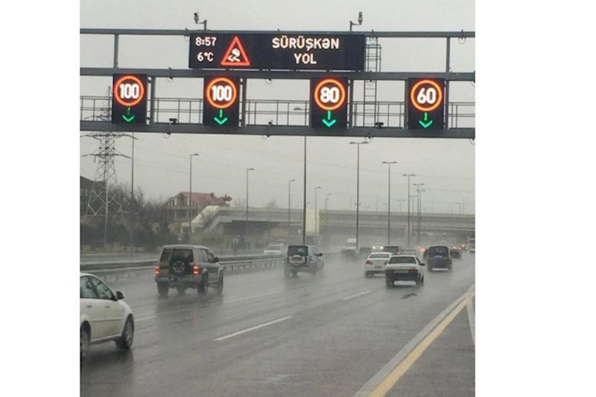 Bu yolda sürət həddi endirildi