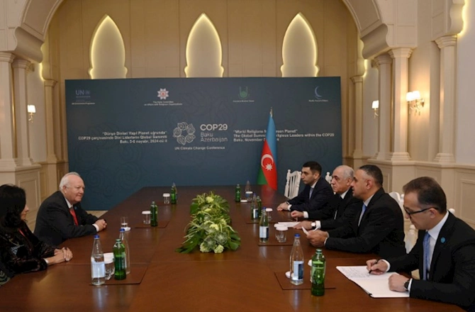 Əli Əsədov Dini Liderlərin Qlobal Sammitinin iştirakçıları ilə görüşlər keçirib — FOTOLAR Əli Əsədov Dini Liderlərin Qlobal Sammitinin iştirakçıları ilə görüşlər keçirib — FOTOLAR