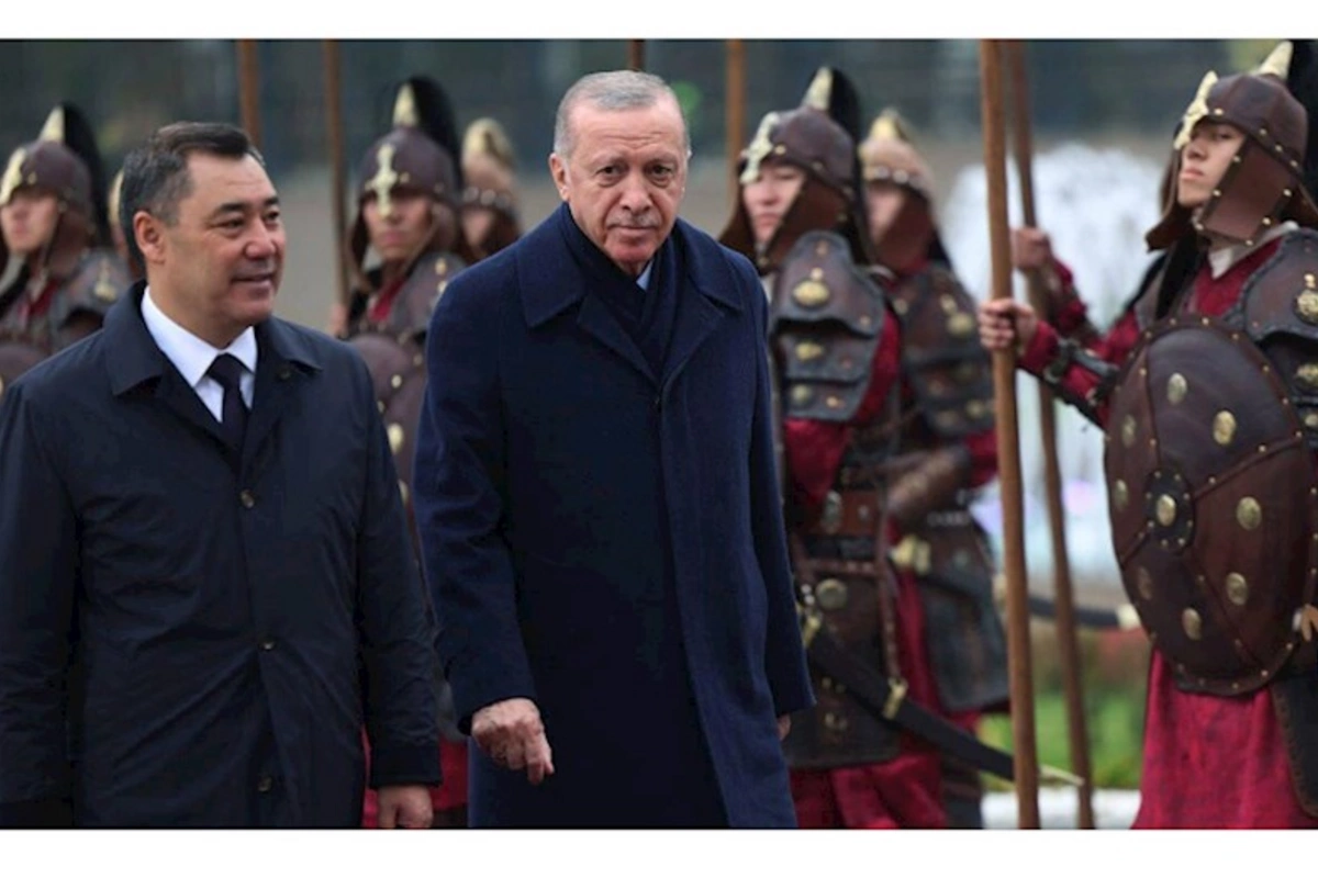 Ərdoğan Bişkekdə elə qarşılandı ki... — VİDEO