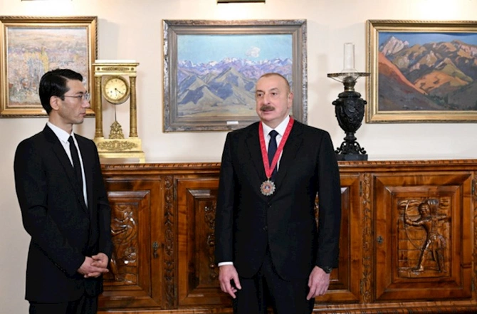 İlham Əliyevə “Çingiz Aytmatov” ordeni təqdim edildi — FOTOLAR (YENİLƏNİB)
