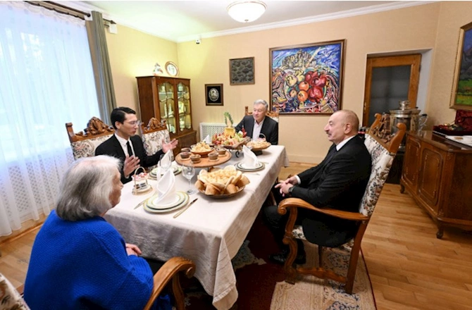 İlham Əliyevə “Çingiz Aytmatov” ordeni təqdim edildi — FOTOLAR (YENİLƏNİB)