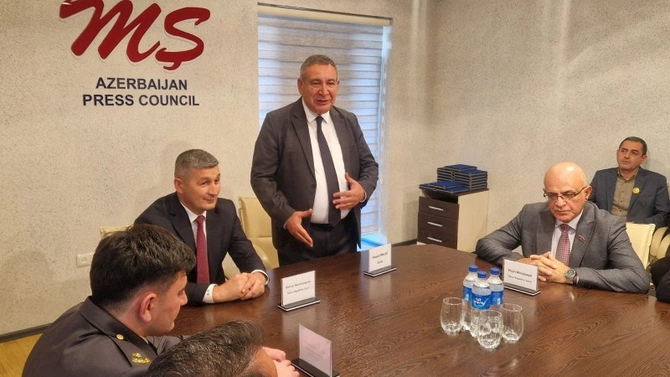 Mətbuat Şurasında Vətən müharibəsi iştirakçıları ilə görüş keçirilib — FOTOLAR