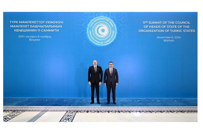 İlham Əliyev Türk Dövlətləri Təşkilatı Dövlət Başçılarının 11-ci Zirvə Görüşündə iştirak edir — FOTO