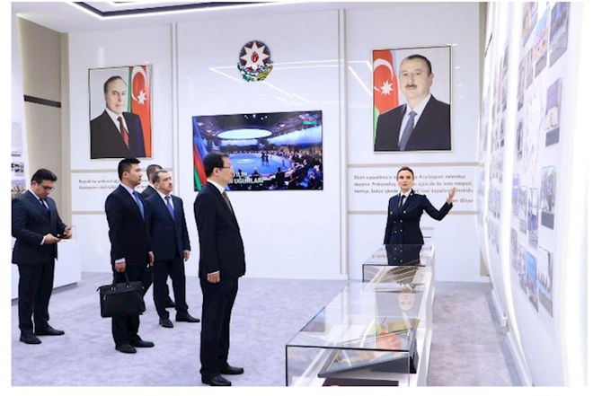 Baş prokuror Çin nümayəndə heyəti ilə görüşüb — FOTOLAR