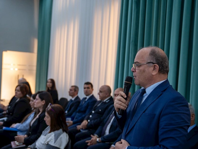 Zəfər Günü ilə bağlı ETSN-də görüş keçirilib — FOTOLAR