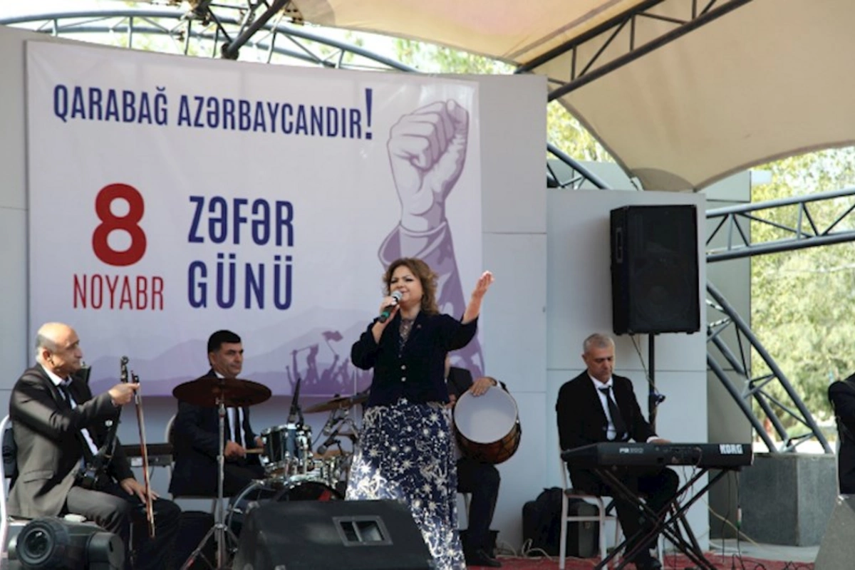 Hacıqabulda “8 Noyabr - Zəfər Günü” münasibətilə konsert proqramı keçirilib — FOTOLAR