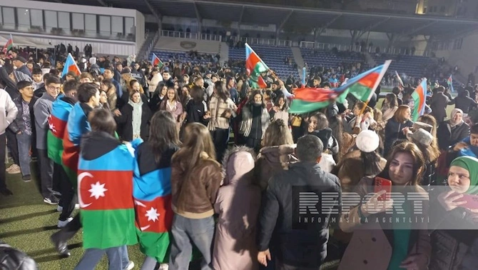Zəfər Günü münasibətilə Xankəndidə bayram konserti və atəşfəşanlıq olub — FOTOLAR