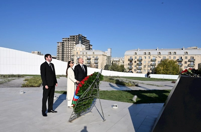İlham Əliyev Zəfər parkının açılışında — FOTOLAR (YENİLƏNİB)