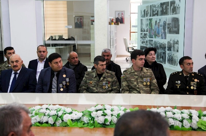 Hacıqabulda “8 Noyabr - Zəfər Günü” ilə əlaqədar ümumrayon tədbiri keçirildi — FOTOLAR