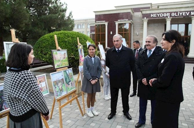 Hacıqabulda “8 Noyabr - Zəfər Günü” ilə əlaqədar ümumrayon tədbiri keçirildi — FOTOLAR