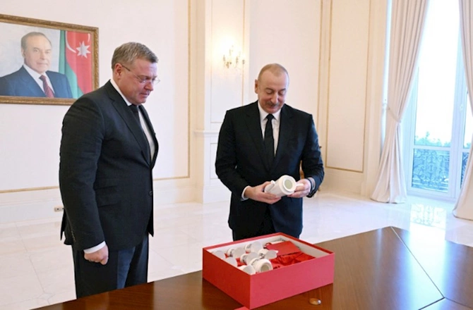 Prezident Həştərxan vilayətinin qubernatorunu qəbul etdi — FOTOLAR (YENİLƏNİB)