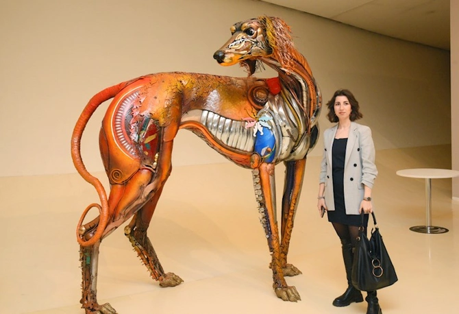 Leyla Əliyeva “Yenidən doğulmuş gözəllik” adlı sərgidə — FOTOLAR Leyla Əliyeva “Yenidən doğulmuş gözəllik” adlı sərgidə — FOTOLAR