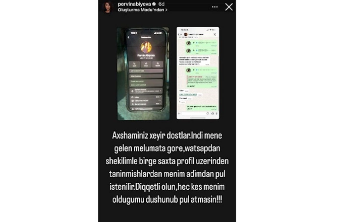 Pərvin Abıyevaya qarşı dələduzluq — FOTO Pərvin Abıyevaya qarşı dələduzluq — FOTO