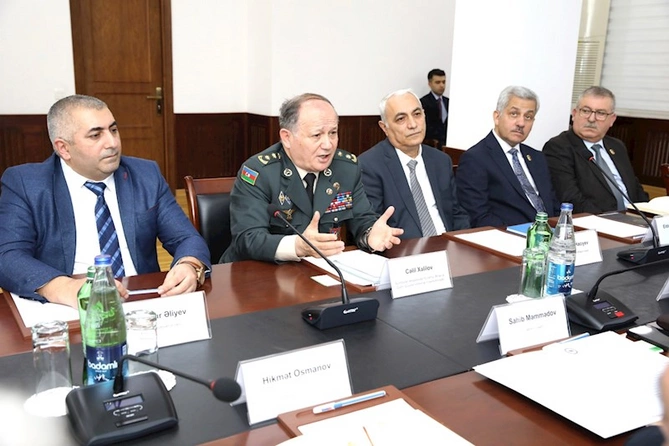 Müharibə, Əmək və Silahlı Qüvvələr Veteranları Təşkilatının nümayəndələri ilə görüş keçirilib — FOTOLAR