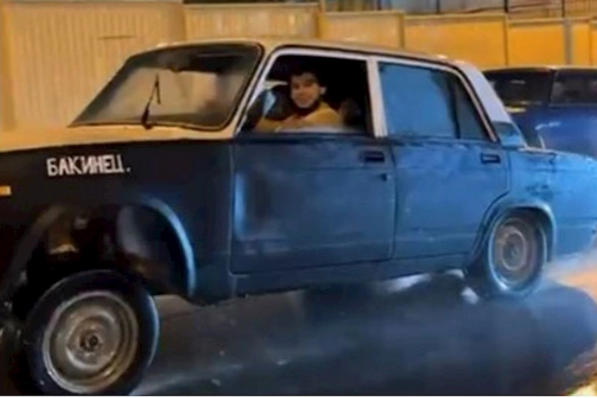 Maşını bu vəziyyətdə idarə edib “Tik-Tok”da paylaşdı, həbs olundu — VİDEO