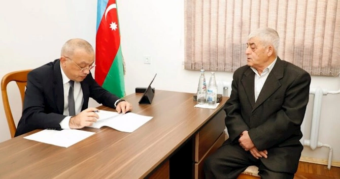 Azərbaycan Dövlət Su Ehtiyatları Agentliyinin sədri Qax rayonunda vətəndaşlarla görüşüb — FOTOLAR