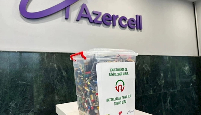 “Batareyaları təhvil ver, təbiəti qoru” layihəsi çərçivəsində 102 kq işlənmiş batareya təhvil alınıb — FOTOLAR
