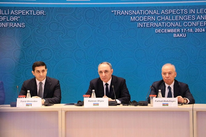 Bakıda hüquq münasibətlərində transmilli aspektlərlə bağlı beynəlxalq konfrans keçirilir — FOTOLAR