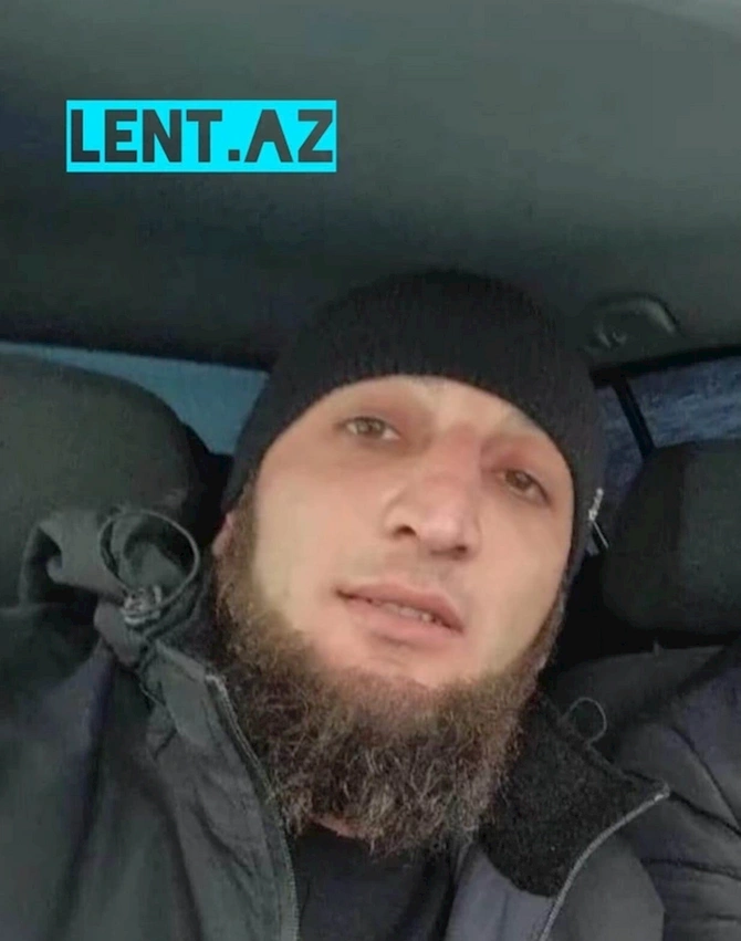 Qusarda İŞİD bayrağı ilə gəzən və polis tərəfindən məhv edilən şəxsin FOTOLARI