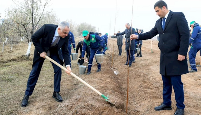 Naxçıvanda Ümummilli Lider Heydər Əliyevin xatirəsinə ağacəkmə aksiyası keçirilib — FOTOLAR Naxçıvanda Ümummilli Lider Heydər Əliyevin xatirəsinə ağacəkmə aksiyası keçirilib — FOTOLAR