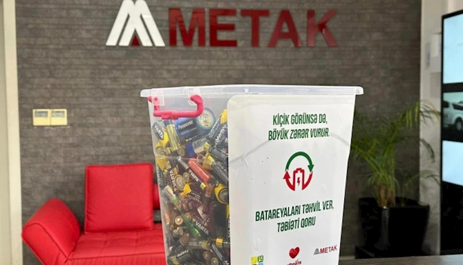 “Batareyaları təhvil ver, təbiəti qoru” layihəsi çərçivəsində 102 kq işlənmiş batareya təhvil alınıb — FOTOLAR