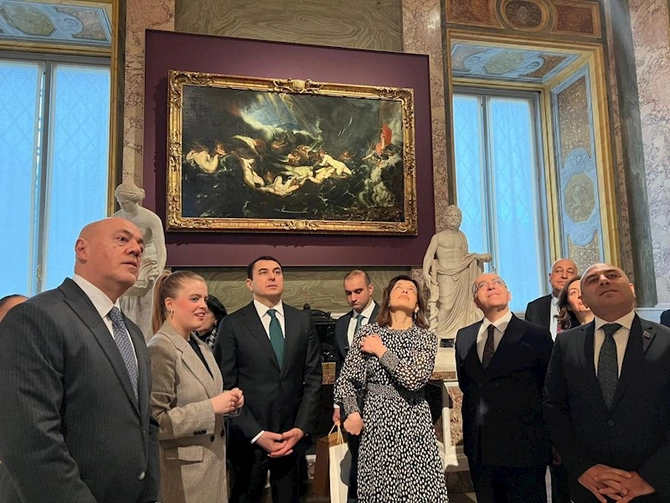 Azərbaycanın mədəniyyət və incəsənət nümayəndələri Romada “Borghese” Qalereyası ilə tanış olublar — FOTOLAR