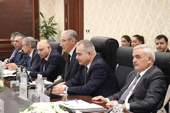 Azərbaycanla Tacikistan arasında Birgə Hökumətlərarası Komissiyanın 7-ci iclası keçirilib — FOTOLAR Azərbaycanla Tacikistan arasında Birgə Hökumətlərarası Komissiyanın 7-ci iclası keçirilib — FOTOLAR