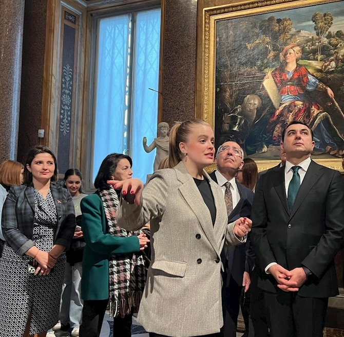 Azərbaycanın mədəniyyət və incəsənət nümayəndələri Romada “Borghese” Qalereyası ilə tanış olublar — FOTOLAR