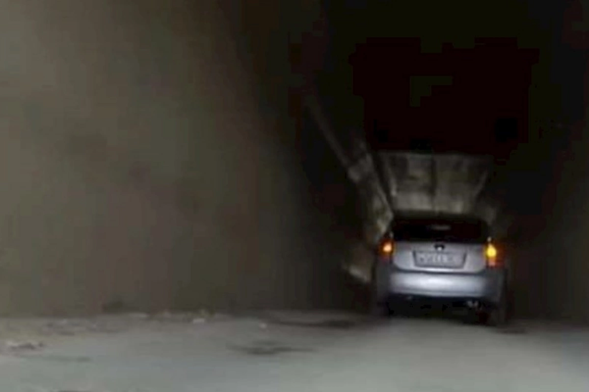 Bakı dairəvi yolunda müəmmalı tunel — VİDEO