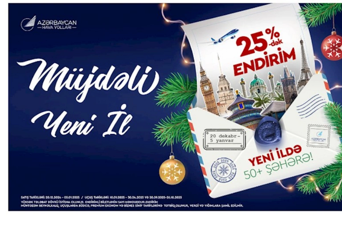 AZAL-dan Yeni il fürsətləri: Endirimli biletlər artıq satışda