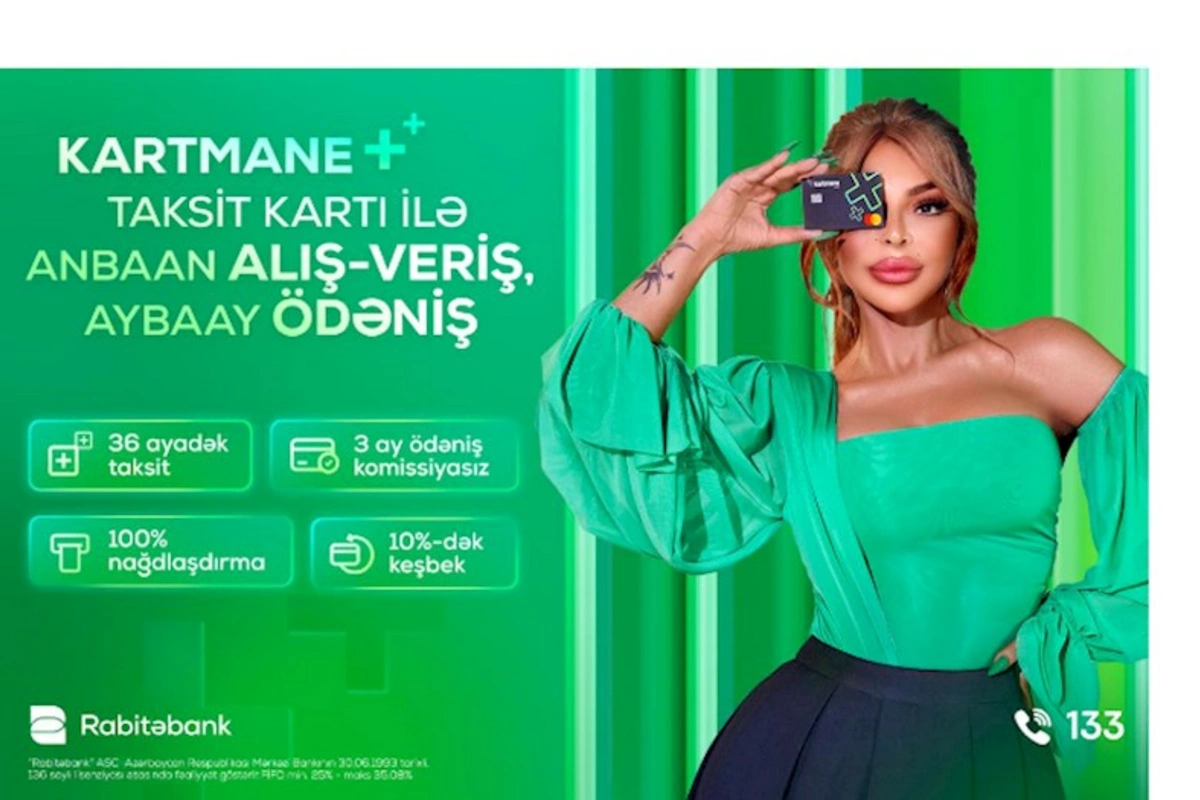 Rabitəbankdan yenilik, taksit funksiyalı kartmane kartı