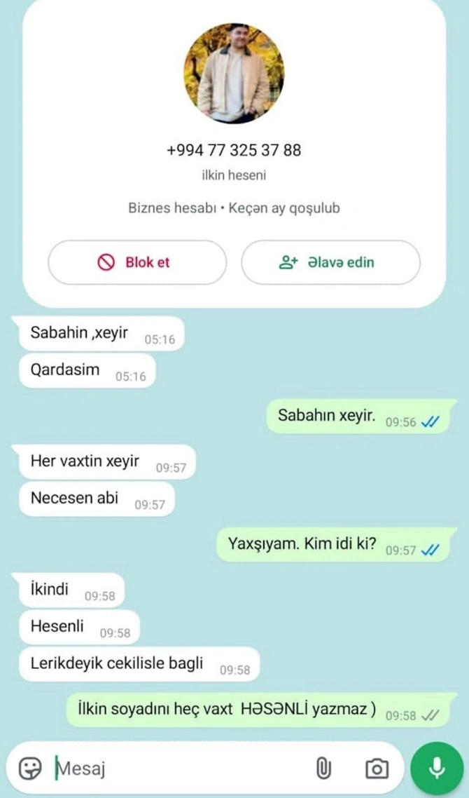 Emreli və Renkadan sonra hədəf İlkin Həsəni oldu — FOTO