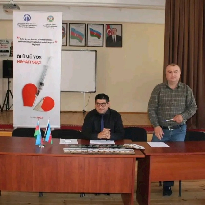 Sumqayıt məktəblərində narkomaniya ilə bağlı silsilə təlimlərin icrasına başlanıldı — FOTOLAR