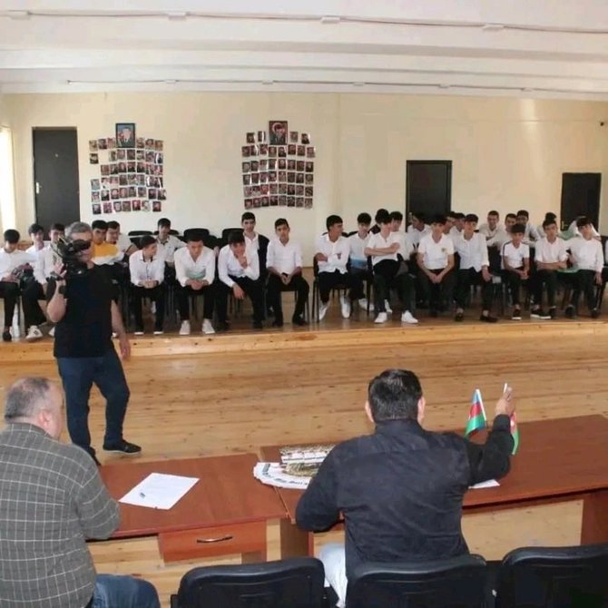 Sumqayıt məktəblərində narkomaniya ilə bağlı silsilə təlimlərin icrasına başlanıldı — FOTOLAR