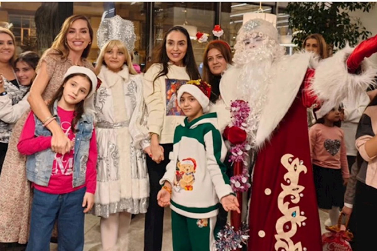 Leyla Əliyeva və Arzu Əliyeva uşaqlarla bir arada — FOTOLAR