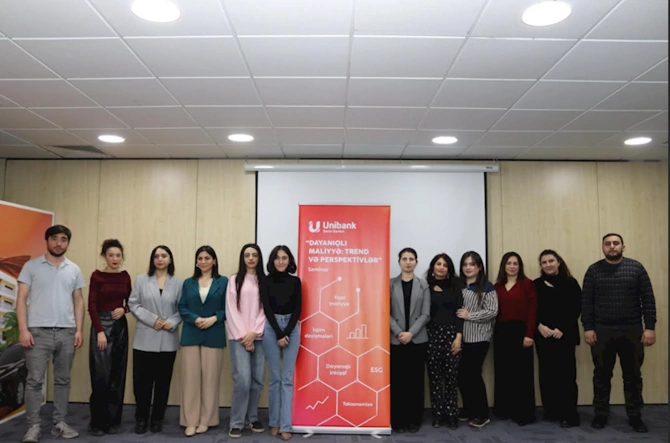 Unibank jurnalistlər üçün dayanıqlı maliyyə mövzusunda seminar keçirib