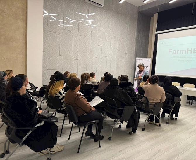 Şamaxıda aqrar sektorda çalışan qadınlar üçün təlim keçirilib — FOTOLAR