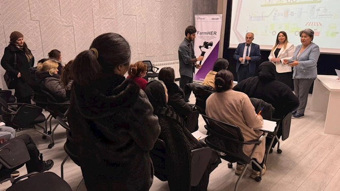 Şamaxıda aqrar sektorda çalışan qadınlar üçün təlim keçirilib — FOTOLAR