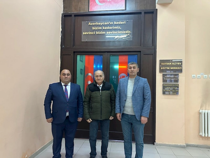 QHT rəhbərləri Qarsda Kafkas universitetində oldular — FOTOLAR
