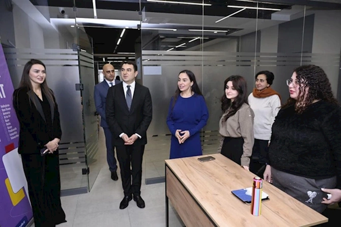 Leyla Əliyevanın iştirakı ilə Mədəni və Yaradıcı Sənayelərin İnkişafı Mərkəzinin açılışı olub — FOTOLAR