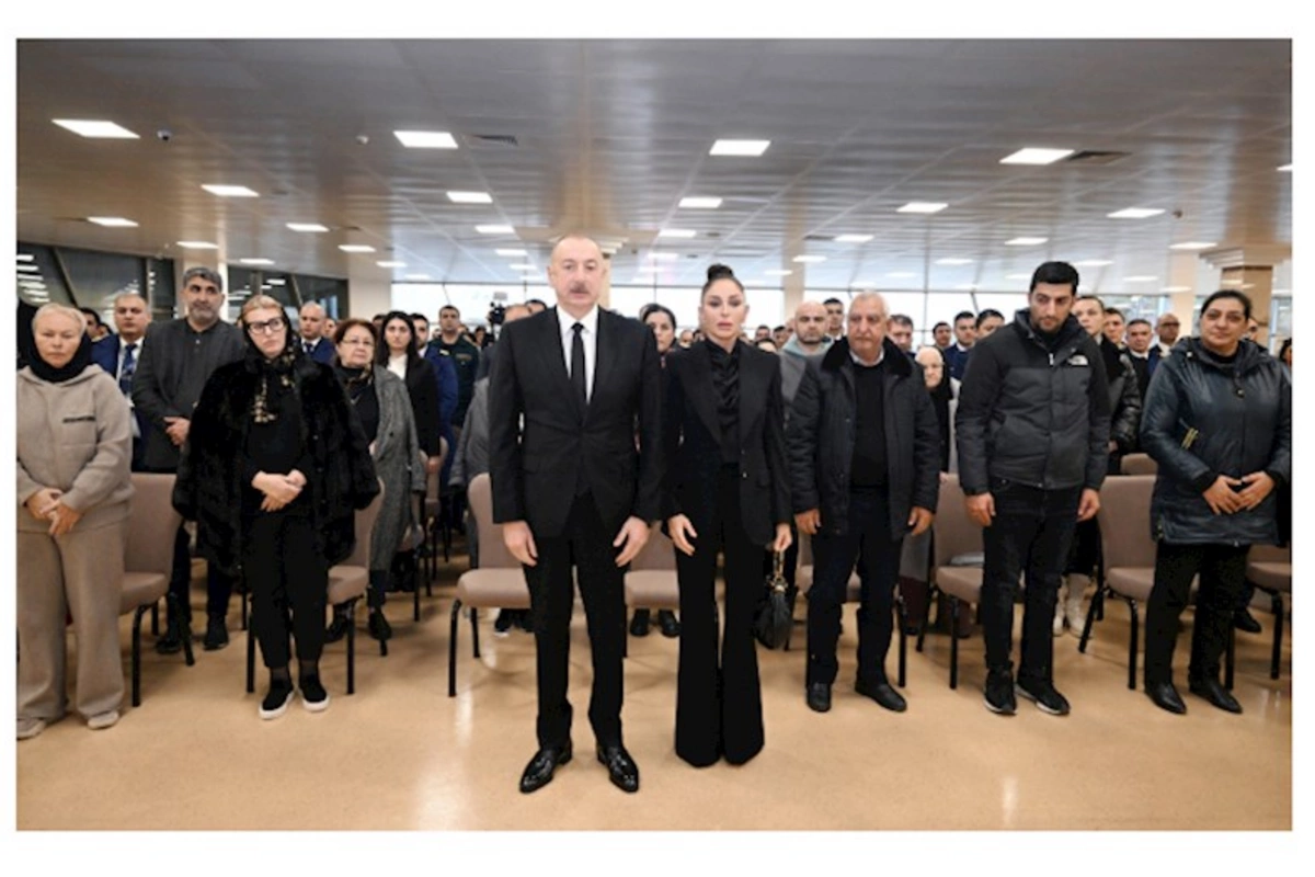 Prezident və xanımı vida mərasimində iştirak etdi — FOTOLAR