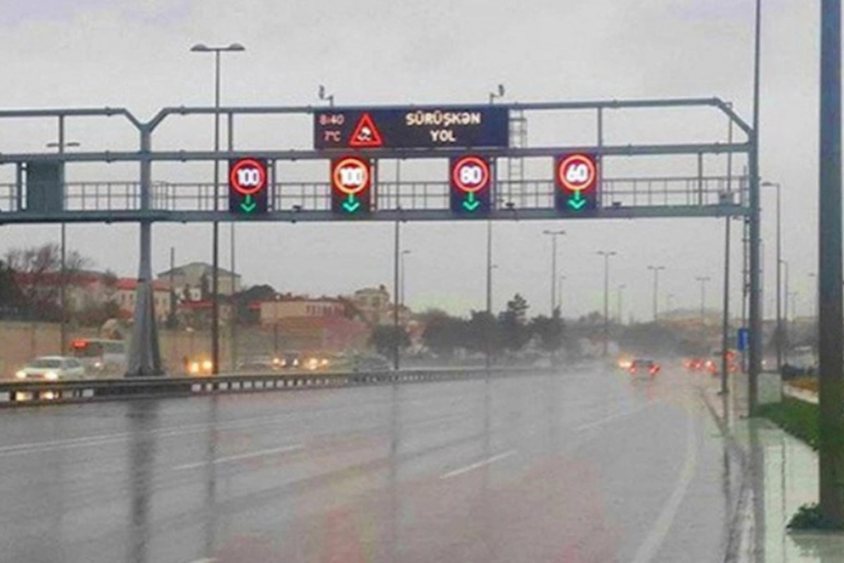 Bu yolda sürət həddi endirildi
