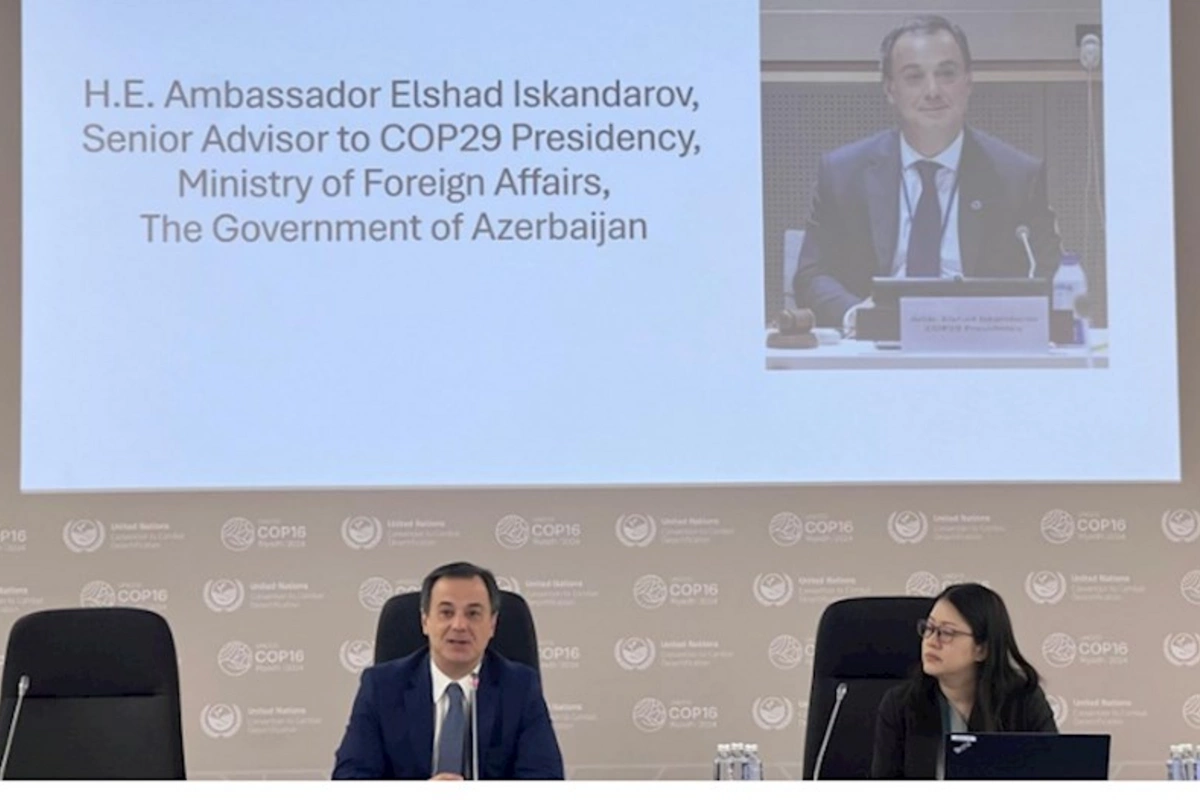 COP16-da Bakı İqlim və Sülh Mərkəzinin təqdimatı keçirilib