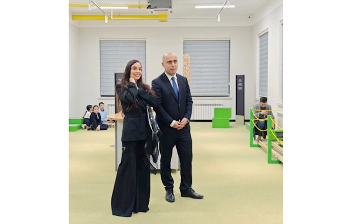 Leyla Əliyeva STEAM İnnovasiya Mərkəzini ziyarət edib — FOTOLAR