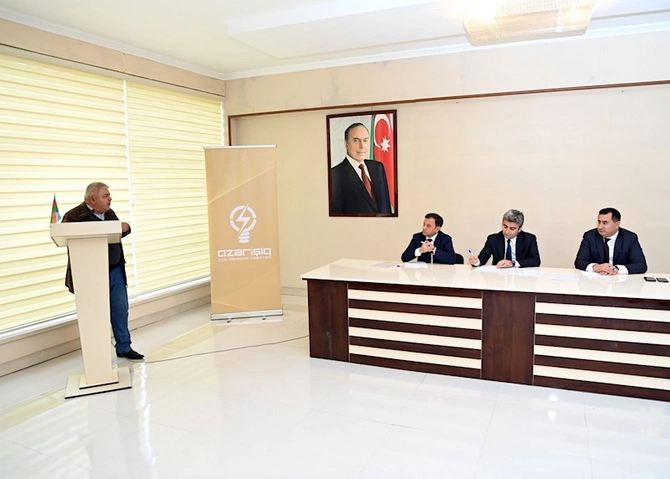“Azərişiq” ASC Lənkəranda sahibkarlarla görüş keçirib — FOTOLAR