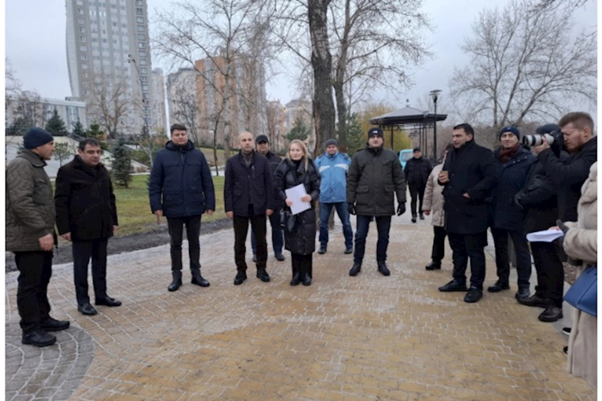 Kiyevdə Azərbaycan-Ukrayna Dostluq Xiyabanı salınıb — FOTOLAR