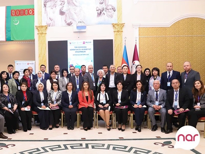 “Nar”ın dəstəyi ilə Azərbaycan dili və ədəbiyyatı üzrə beynəlxalq simpozium keçirildi — FOTOLAR “Nar”ın dəstəyi ilə Azərbaycan dili və ədəbiyyatı üzrə beynəlxalq simpozium keçirildi — FOTOLAR