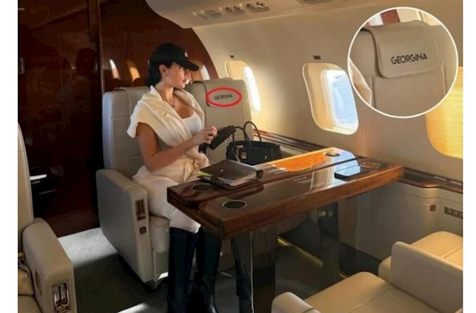 Ronaldonun sevgilisi 73 milyon dollarlıq dəbdəbəli təyyarəsini göstərdi — FOTO