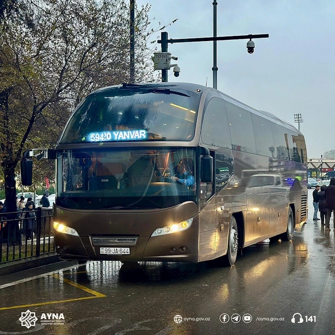 Bakı-Sumqayıt ekspres avtobusu istifadəyə verildi — FOTOLAR Bakı-Sumqayıt ekspres avtobusu istifadəyə verildi — FOTOLAR