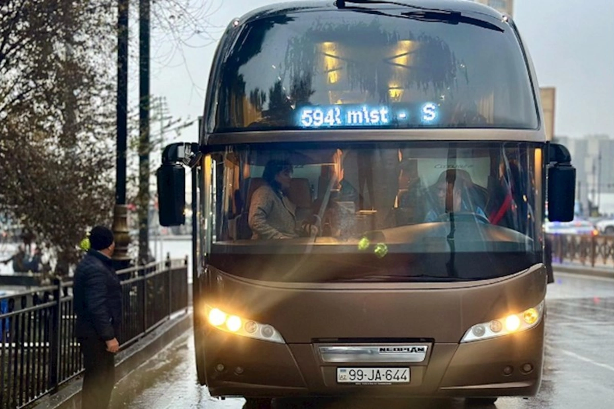 Bakı-Sumqayıt ekspres avtobusu istifadəyə verildi — FOTOLAR